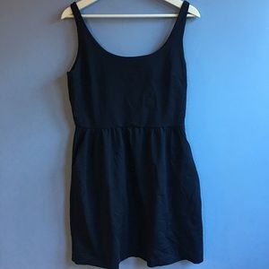 Cynthia Rowley navy fit and flare stretch dress